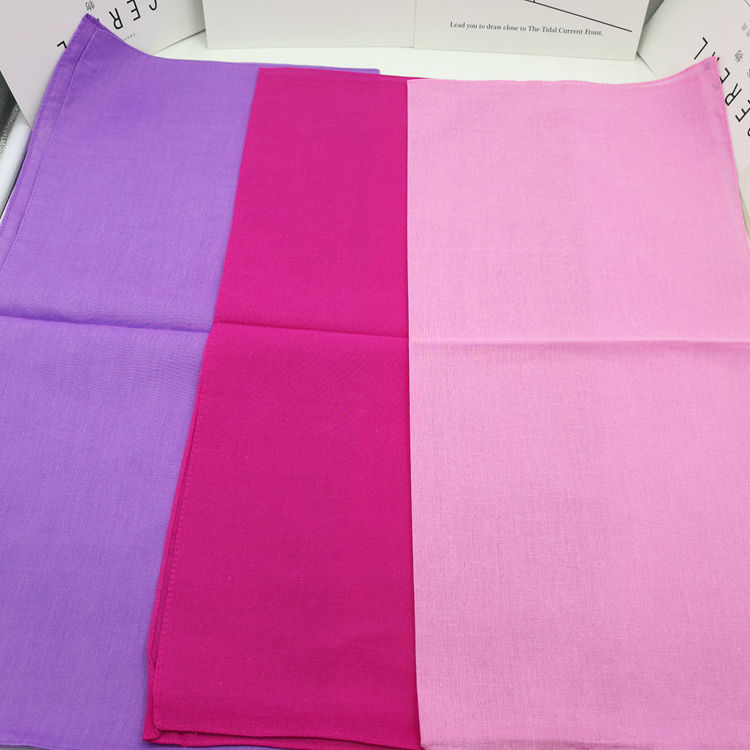 Bandana Cotton - ผ้าฝ้ายสี Turban Hip-Hop Unisex Bandanas ผมเดี่ยว