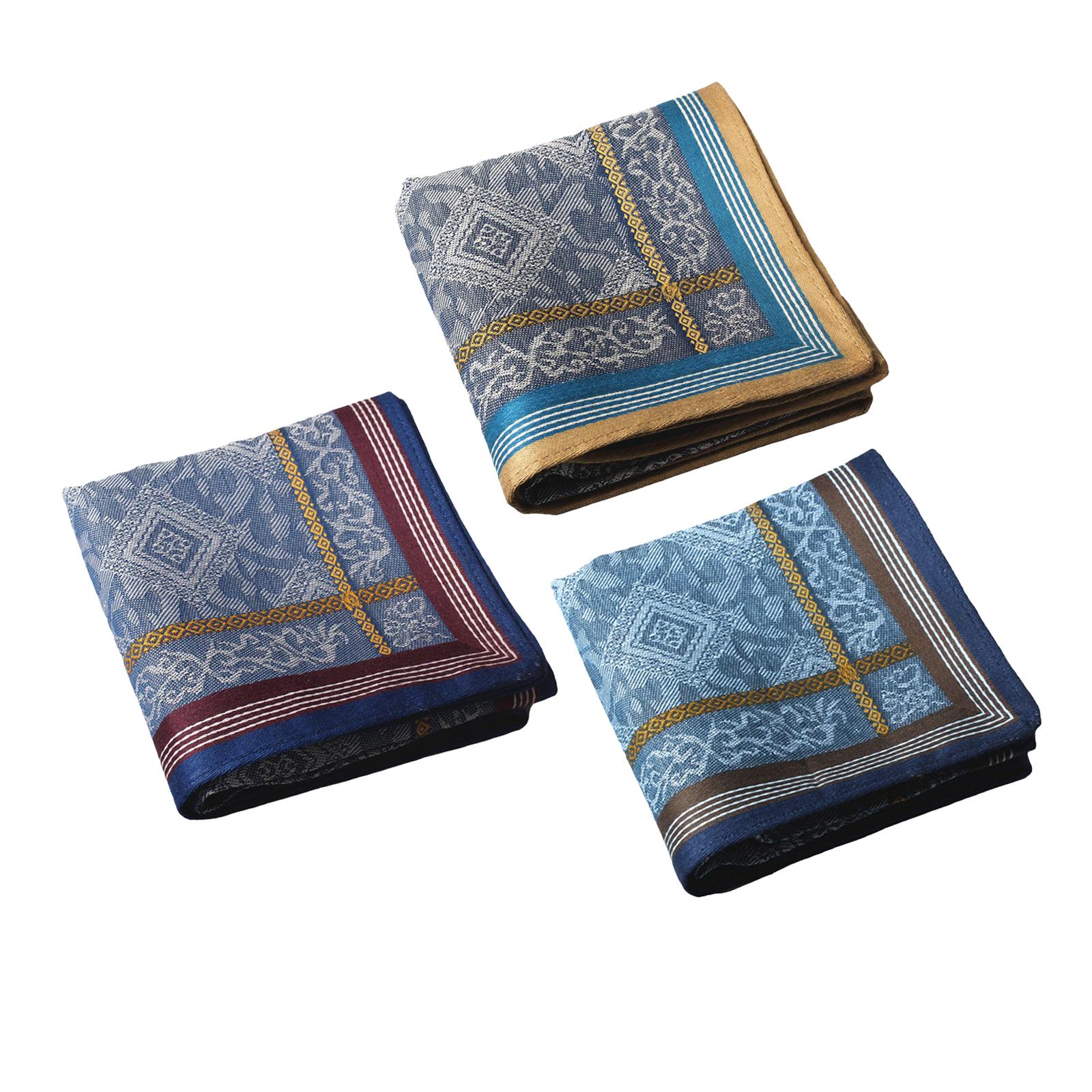 ผ้าเช็ดหน้าสำหรับผู้ชาย 3 ผืน  - Handkerchief Cotton Men บทวิจารณ์และราคา