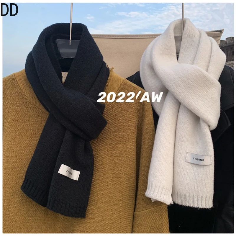 Simple Chic นุ่มผ้าพันคอฤดูใบไ - Muffler Men Wool บทวิจารณ์และราคา