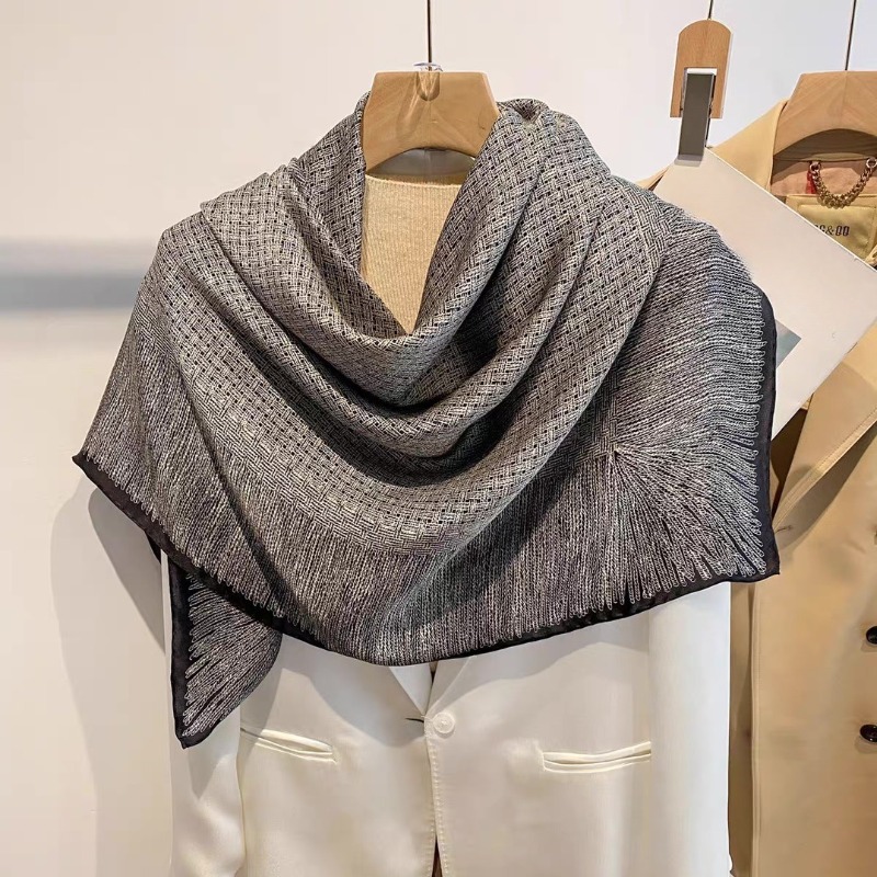 ผ้าพันคอไหมแท้ขนาดใหญ่ 110x110 - Pashmina Wrap Large บทวิจารณ์และราคา