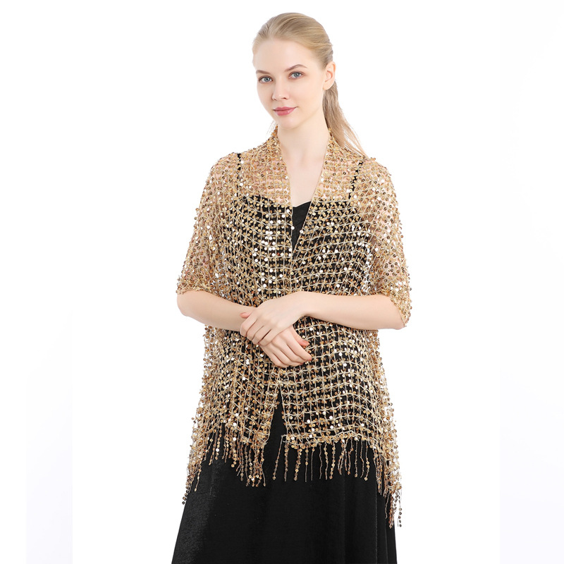 ผ้าคลุมไหล่ปักเลื่อมสไตล์ยุโรป - Stole Wedding Shawl บทวิจารณ์และราคา