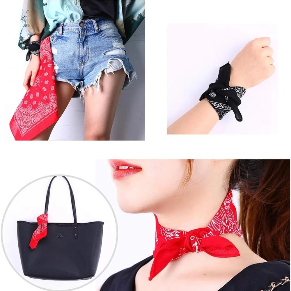 ผ้าพันคอแบบ unisex สำหรับผู้ชา - Handkerchief Cotton Men บทวิจารณ์และราคา