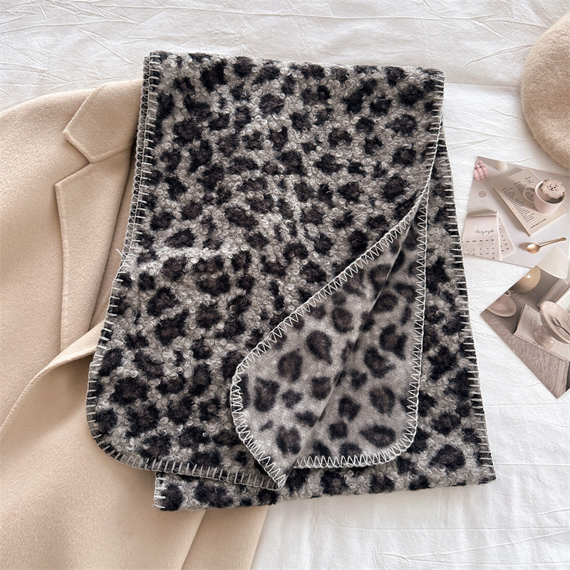 ผ้าพันคอลายเสือดาวสำหรับฤดูใบไ - Pashmina Wrap Large บทวิจารณ์และราคา