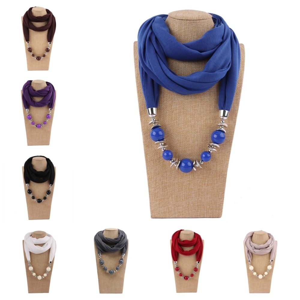 ผ้าพันคอชีฟองแบบใหม่พร้อมสร้อย - Infinity Scarf Knit บทวิจารณ์และราคา