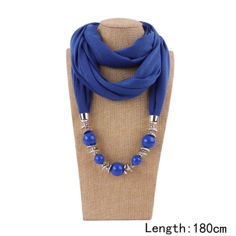 ผ้าพันคอชีฟองแบบใหม่พร้อมสร้อย - Infinity Scarf Knit บทวิจารณ์และราคา