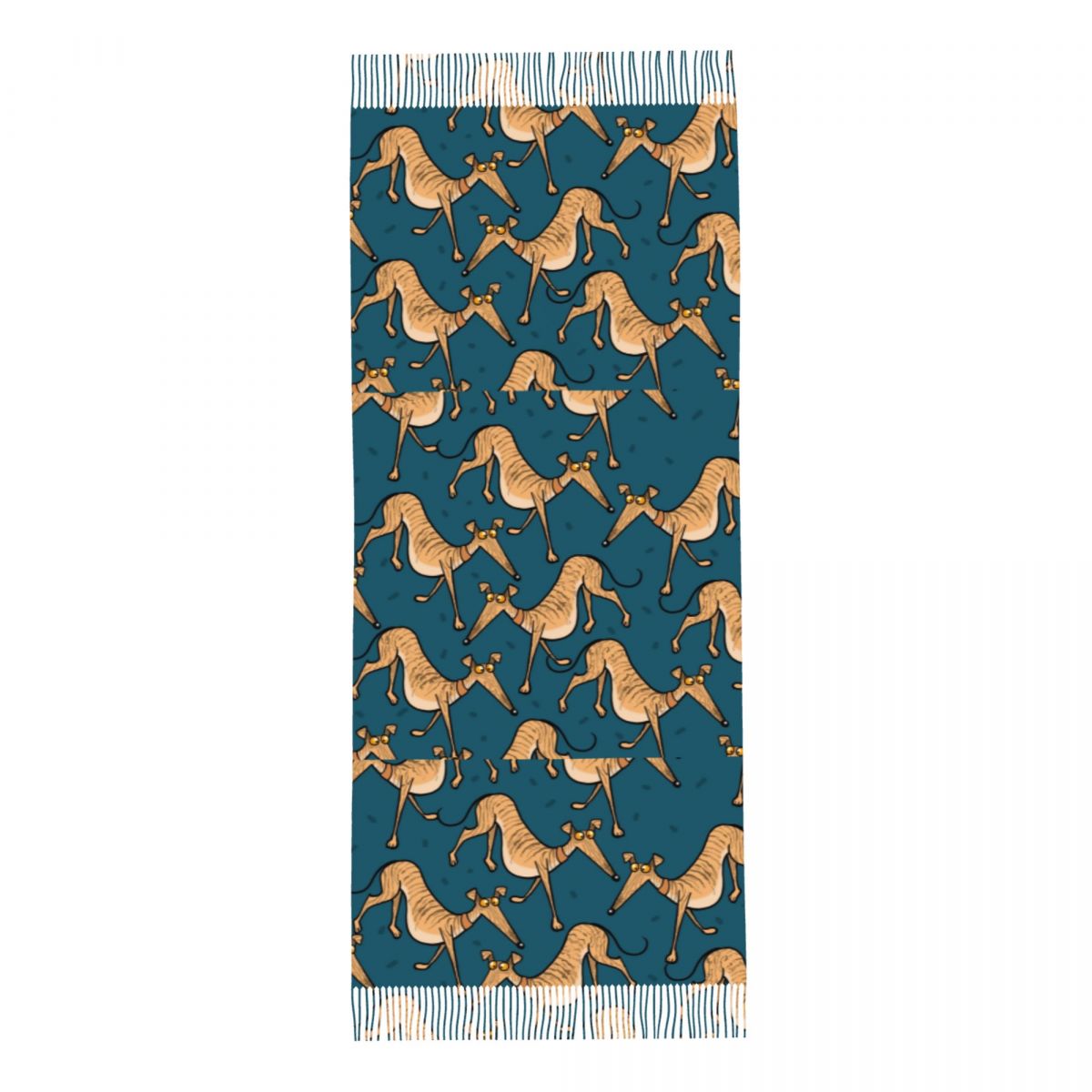 ผ้าคลุมไหล่ลายสุนัขเกรย์ฮาวด์  - Pashmina Wrap Large บทวิจารณ์และราคา