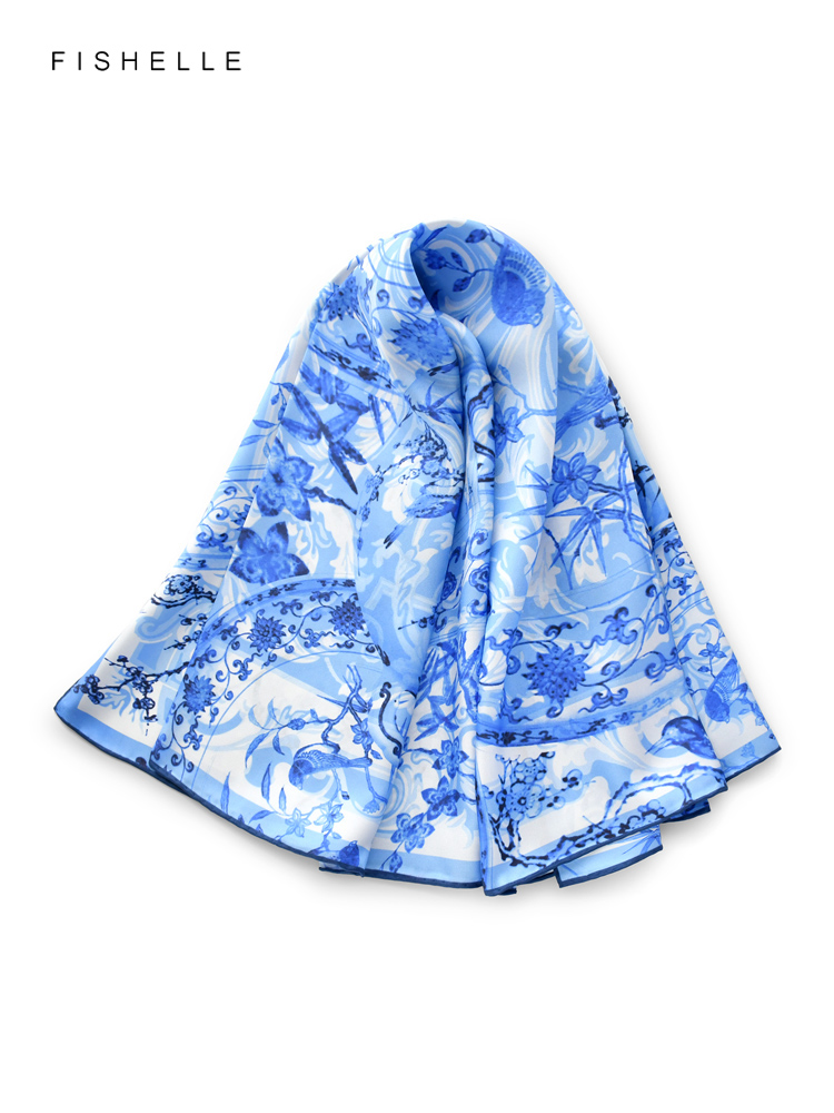 ผ้าโพกศีรษะสี่เหลี่ยม syal Sut - Scarf Silk Square บทวิจารณ์และราคา