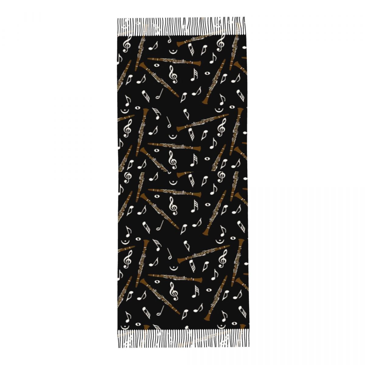 ผ้าพันคอผู้หญิงลายโน้ตดนตรีคลา - Pashmina Wrap Large บทวิจารณ์และราคา
