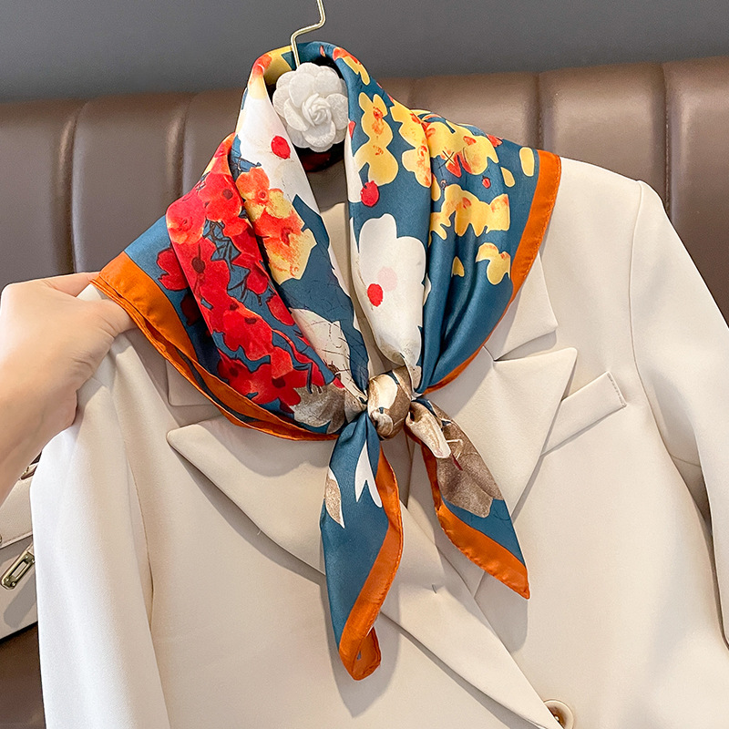 70x7ผ้าพันคอผืน syal Sutra สำห - Scarf Silk Square บทวิจารณ์และราคา