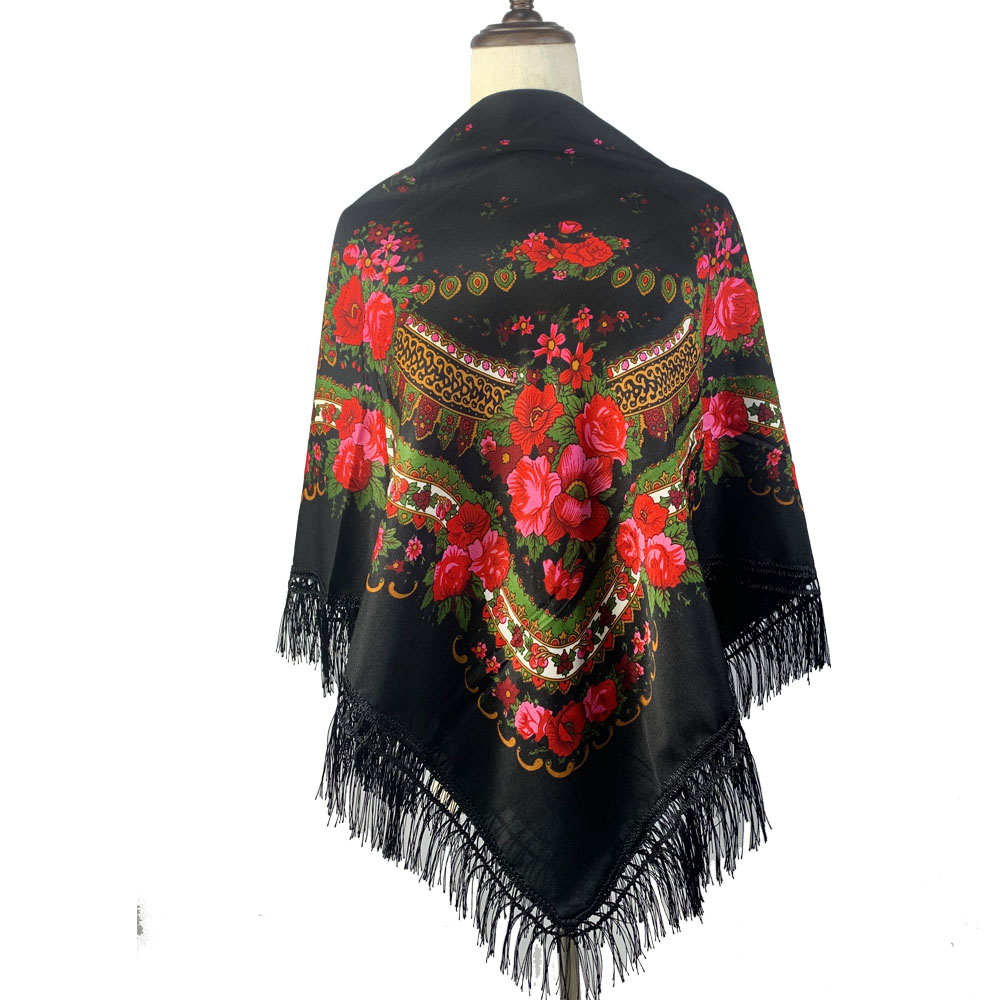 ผ้าพันคอสี่เหลี่ยมใหญ่ลายดอกไม - Bandana Cotton บทวิจารณ์และราคา