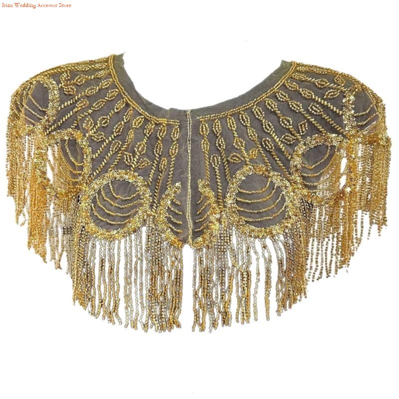 G92D ปักเลื่อมลูกปัดพู่ผ้าคลุม - Stole Wedding Shawl บทวิจารณ์และราคา