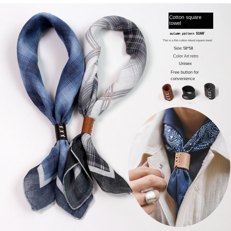 ผ้าพันคอสี่เหลี่ยมจัตุรัสผู้ชา - Scarf Silk Square บทวิจารณ์และราคา