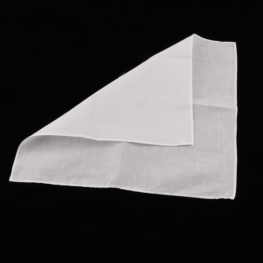 20/40Pcs Plain ตรวจสอบพ็อกเก็ต - Handkerchief Cotton Men บทวิจารณ์และราคา