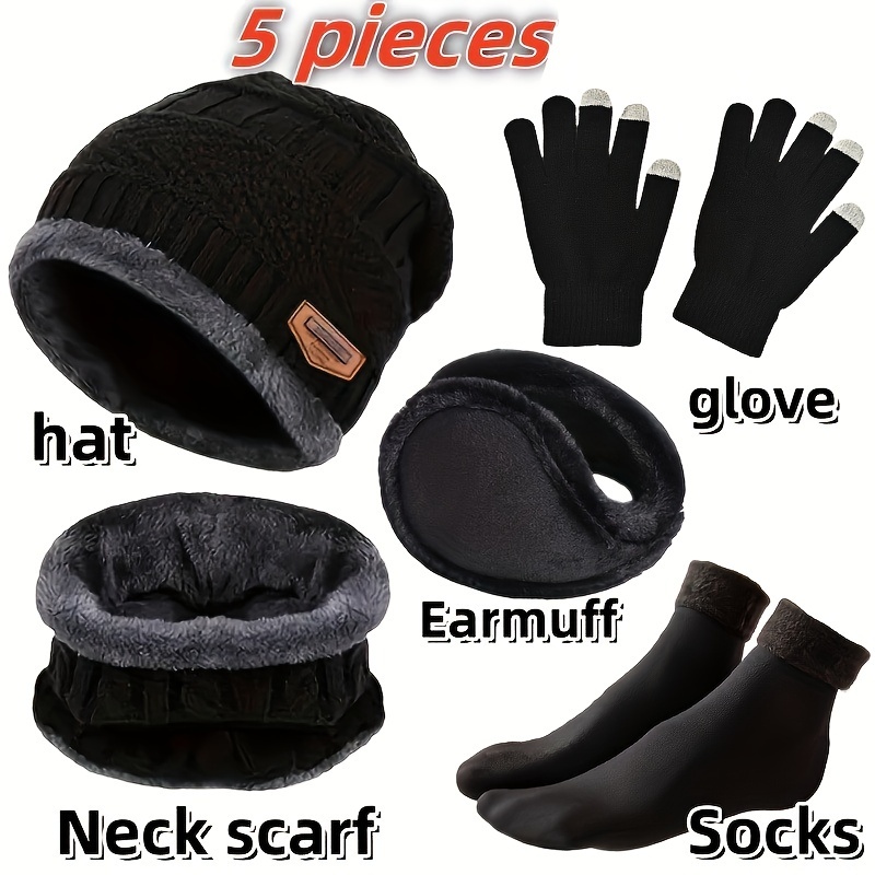 หมวกไหมพรมสำหรับผู้ชายสำหรับฤด - Muffler Men Wool บทวิจารณ์และราคา