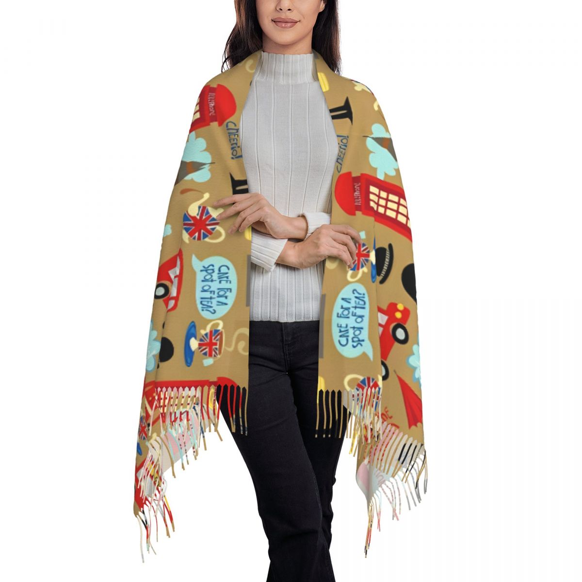 ผ้าพันคอ Enchanted London สำหร - Pashmina Wrap Large บทวิจารณ์และราคา