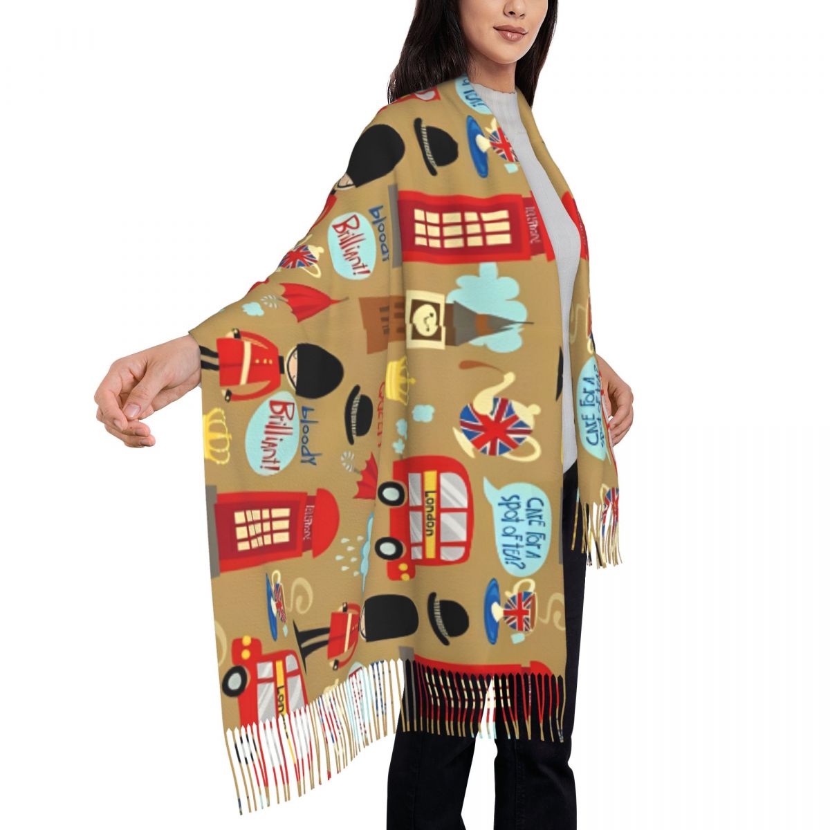ผ้าพันคอ Enchanted London สำหร - Pashmina Wrap Large บทวิจารณ์และราคา