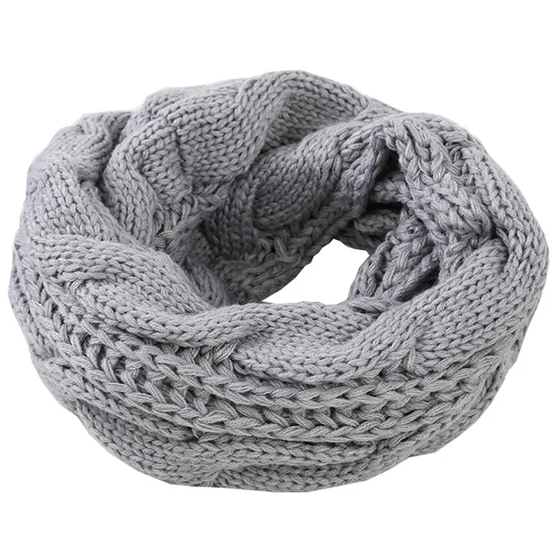 ผู้ชายผู้หญิงเด็กชายหญิงหนาถัก - Infinity Scarf Knit บทวิจารณ์และราคา