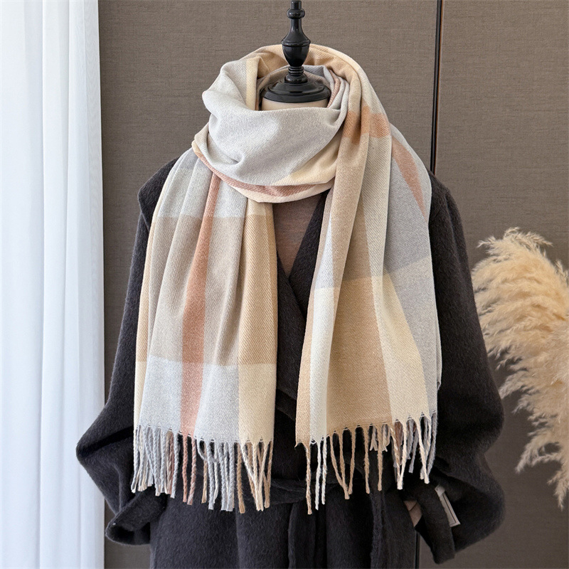 ผ้าพันคอผ้าแคชเมียร์เทียมสำหรั - Pashmina Wrap Large บทวิจารณ์และราคา